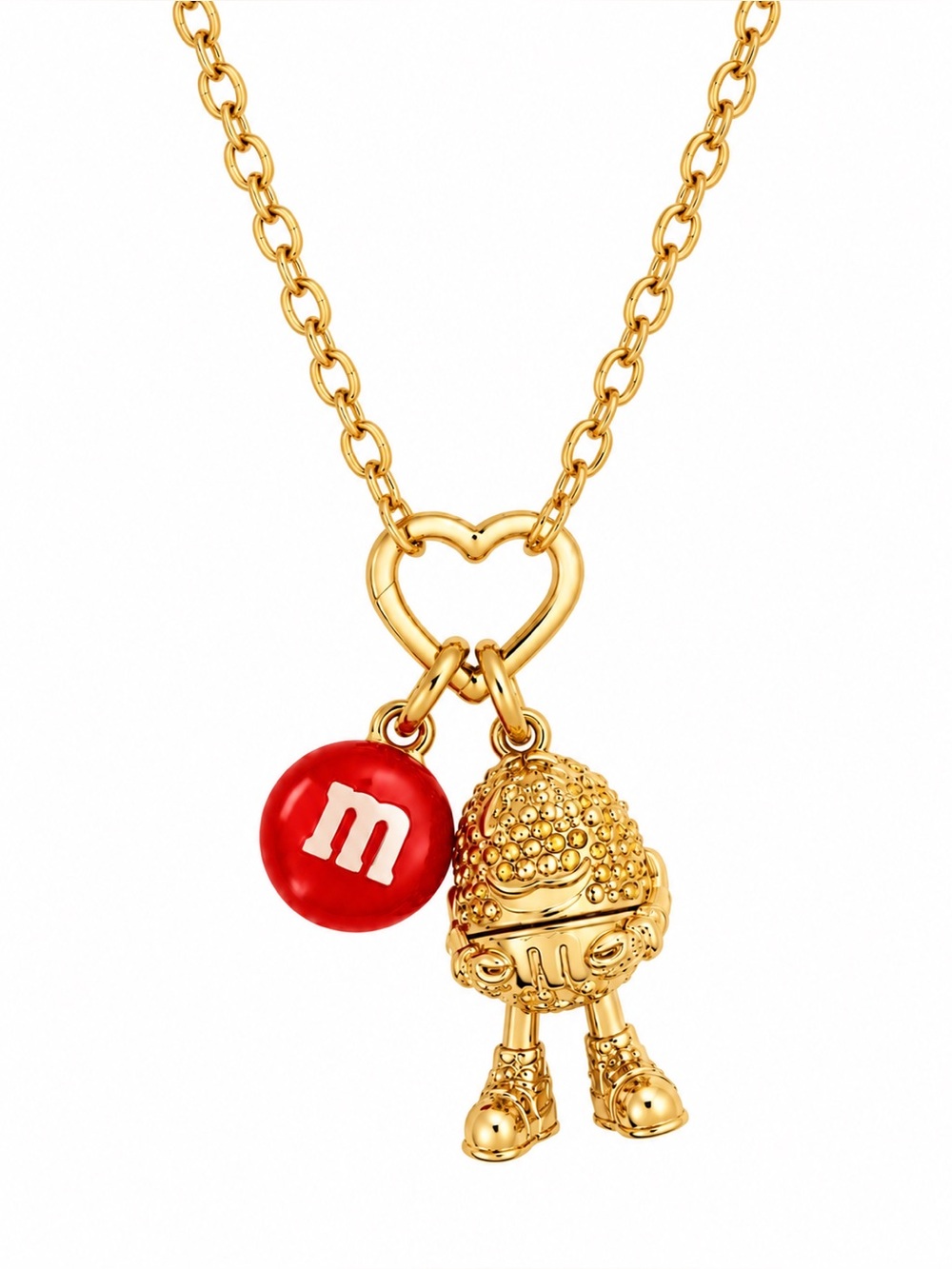 Kate Spade X M&M’S Statement Pendant Necklace in Red
